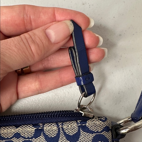 Coach RARE North/South Swingpack Navy Signature Crossbody - Style F51163 - Picture 11 of 16